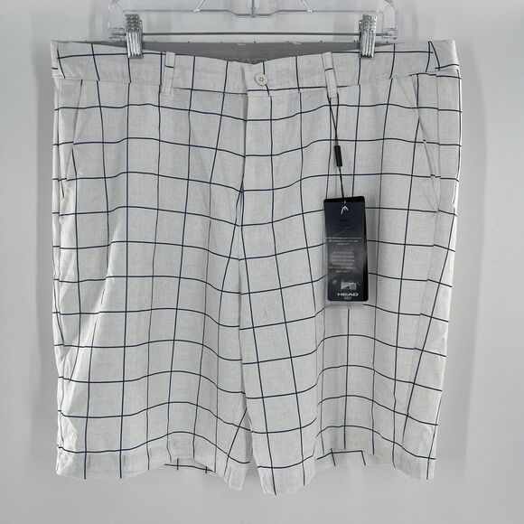 Head Other - NEW Head Golf Brise 4-Way Stretch Shorts Size‎ 38 9" Inseam White/Deep Ocean